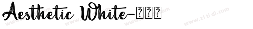 Aesthetic White字体转换
